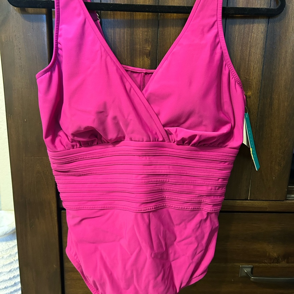 Women's One Piece Swimsuit - Pink 16